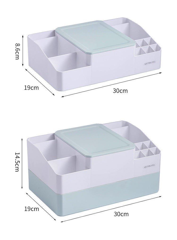 Boîte en plastique avec miroir et support pour rouge à lèvres - Allomarc.com