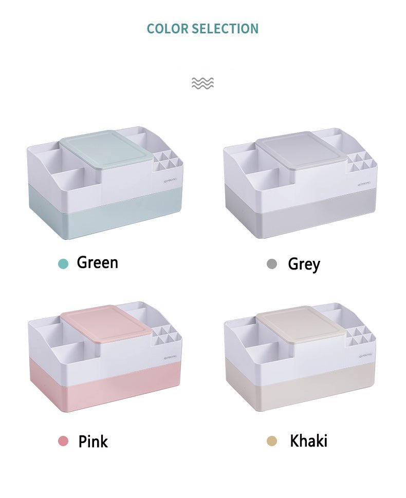 Boîte en plastique avec miroir et support pour rouge à lèvres - Allomarc.com