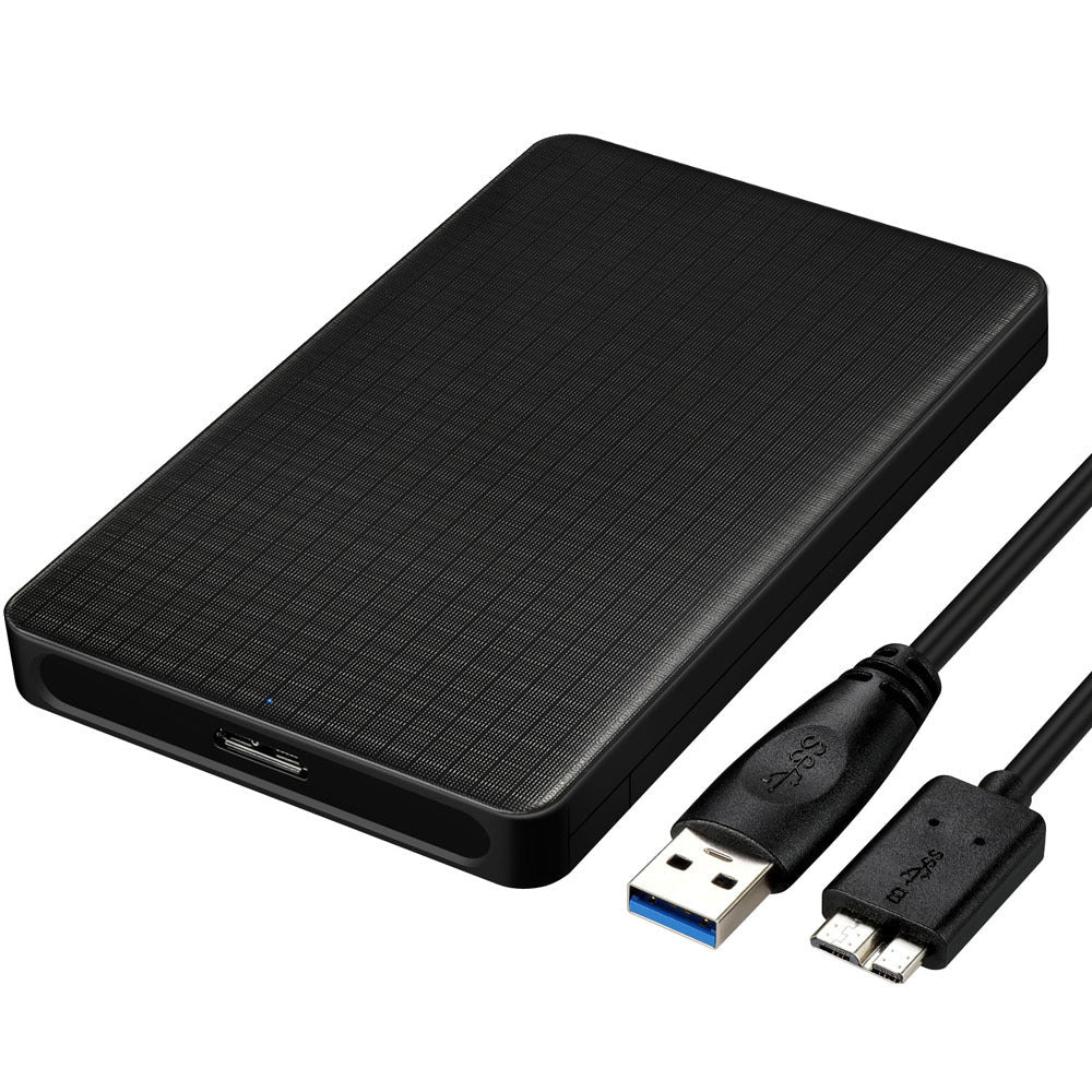 Boîtier de Disque Dur Mobile USB3.0 au Motif Quadrillé - Allomarc.com