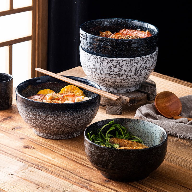 Bol à Ramen en Céramique de Style Japonais avec Baguettes et Cuillère - Allomarc.com