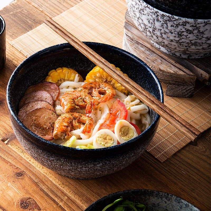 Bol à Ramen en Céramique de Style Japonais avec Baguettes et Cuillère - Allomarc.com