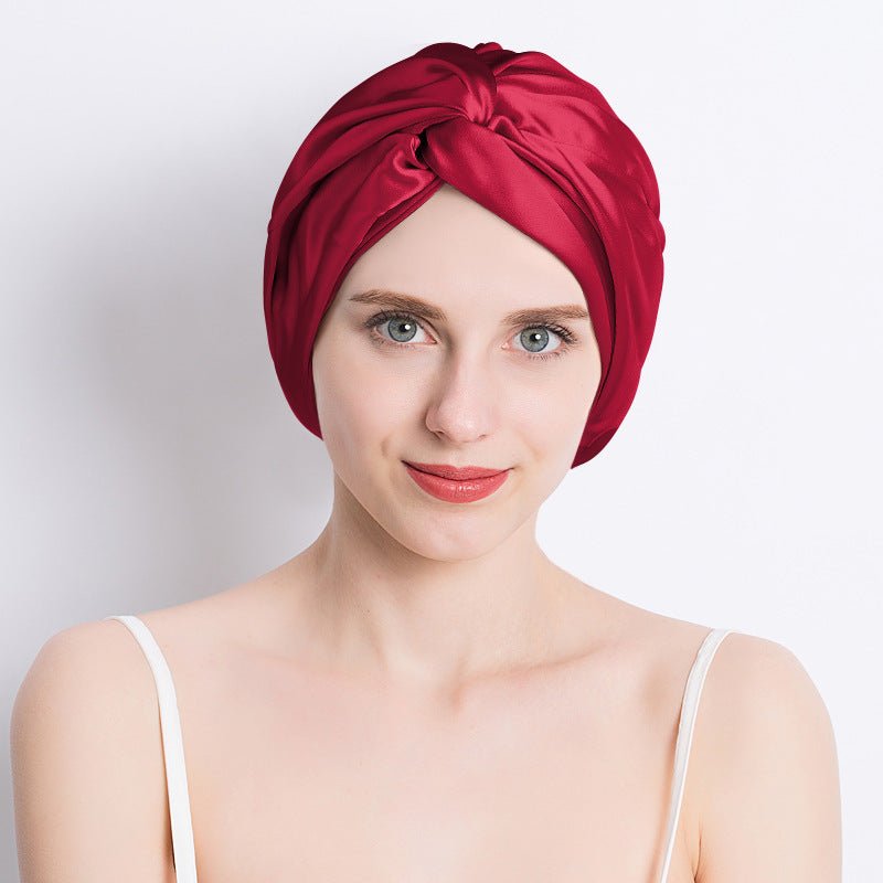Bonnet de Nuit en Soie à Double Couche - Allomarc.com