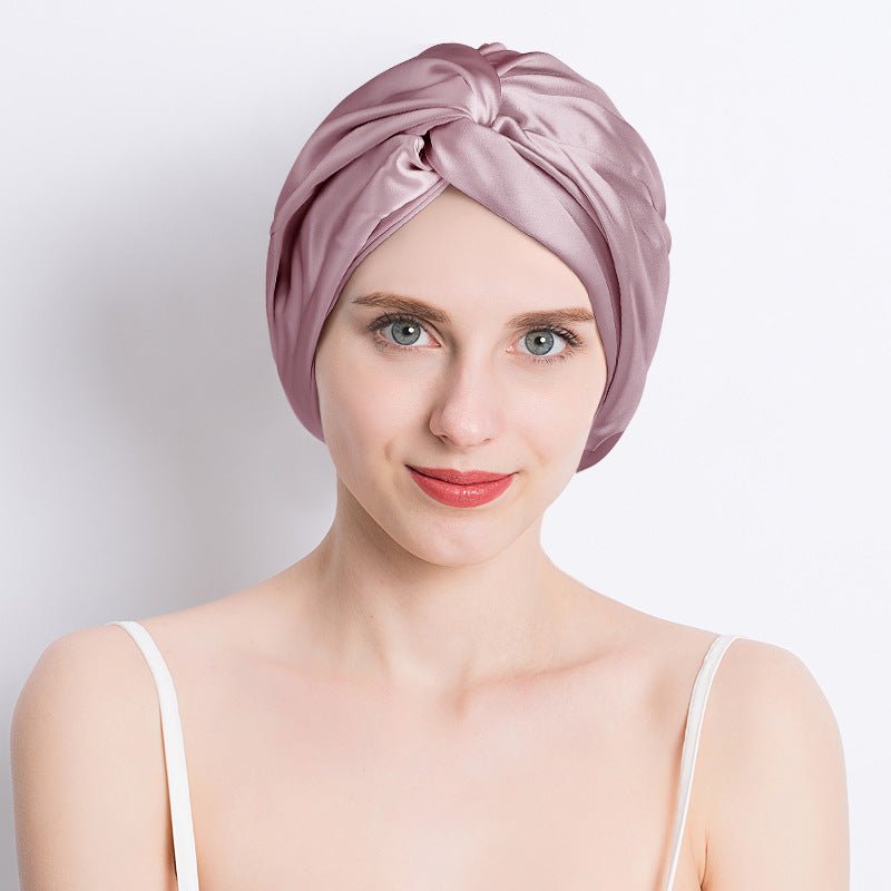 Bonnet de Nuit en Soie à Double Couche - Allomarc.com