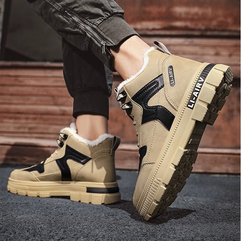 Bottes Ankle en Velours Épais pour Hommes - Chaud et Antidérapant - Allomarc.com