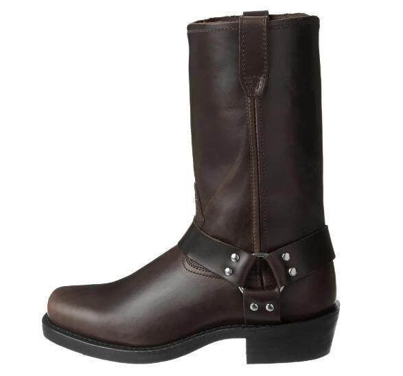 Bottes de Cowboy pour Hommes Vintage avec Boucle de Ceinture et Bague Hautes - Allomarc.com