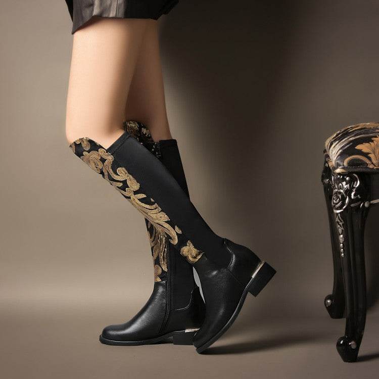 Bottes Knight en cuir de vachette - Allomarc.com