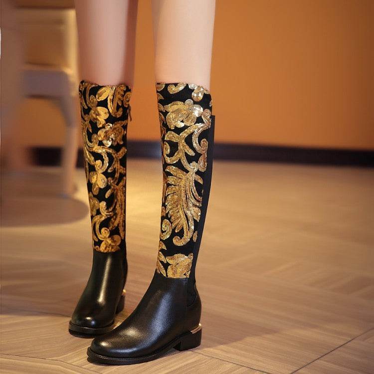 Bottes Knight en cuir de vachette - Allomarc.com