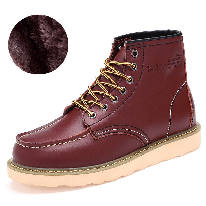 Bottes Martin montantes pour hommes en cuir - Allomarc.com