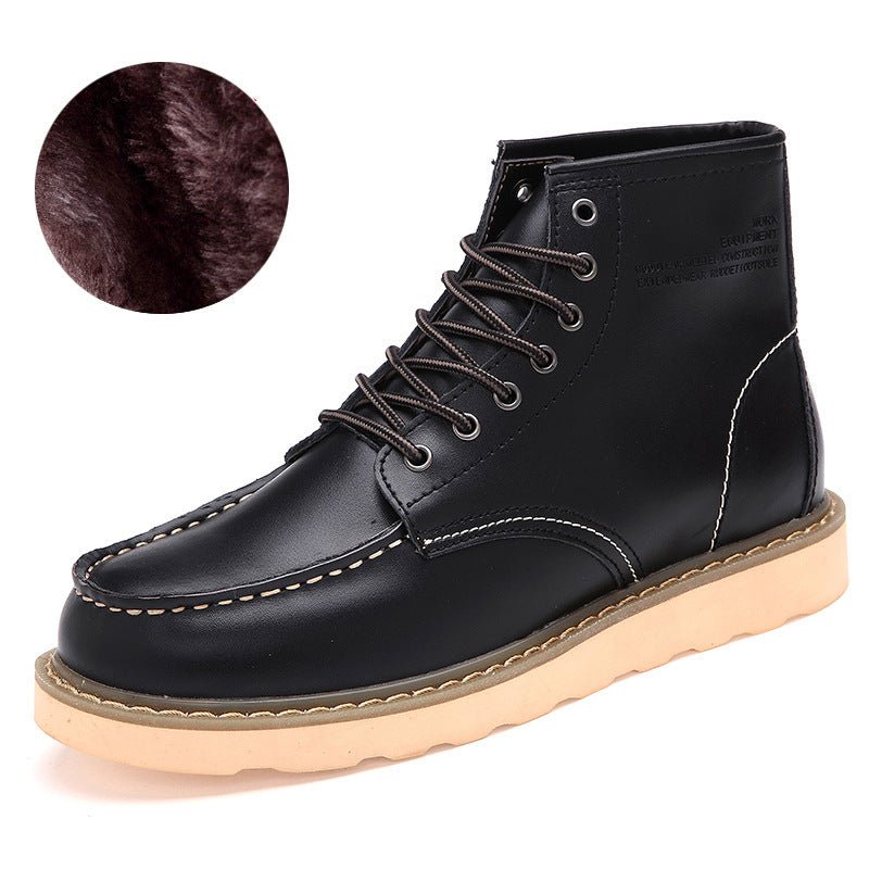 Bottes Martin montantes pour hommes en cuir - Allomarc.com