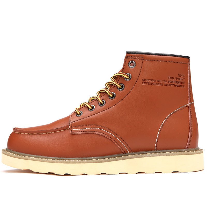 Bottes Martin montantes pour hommes en cuir - Allomarc.com