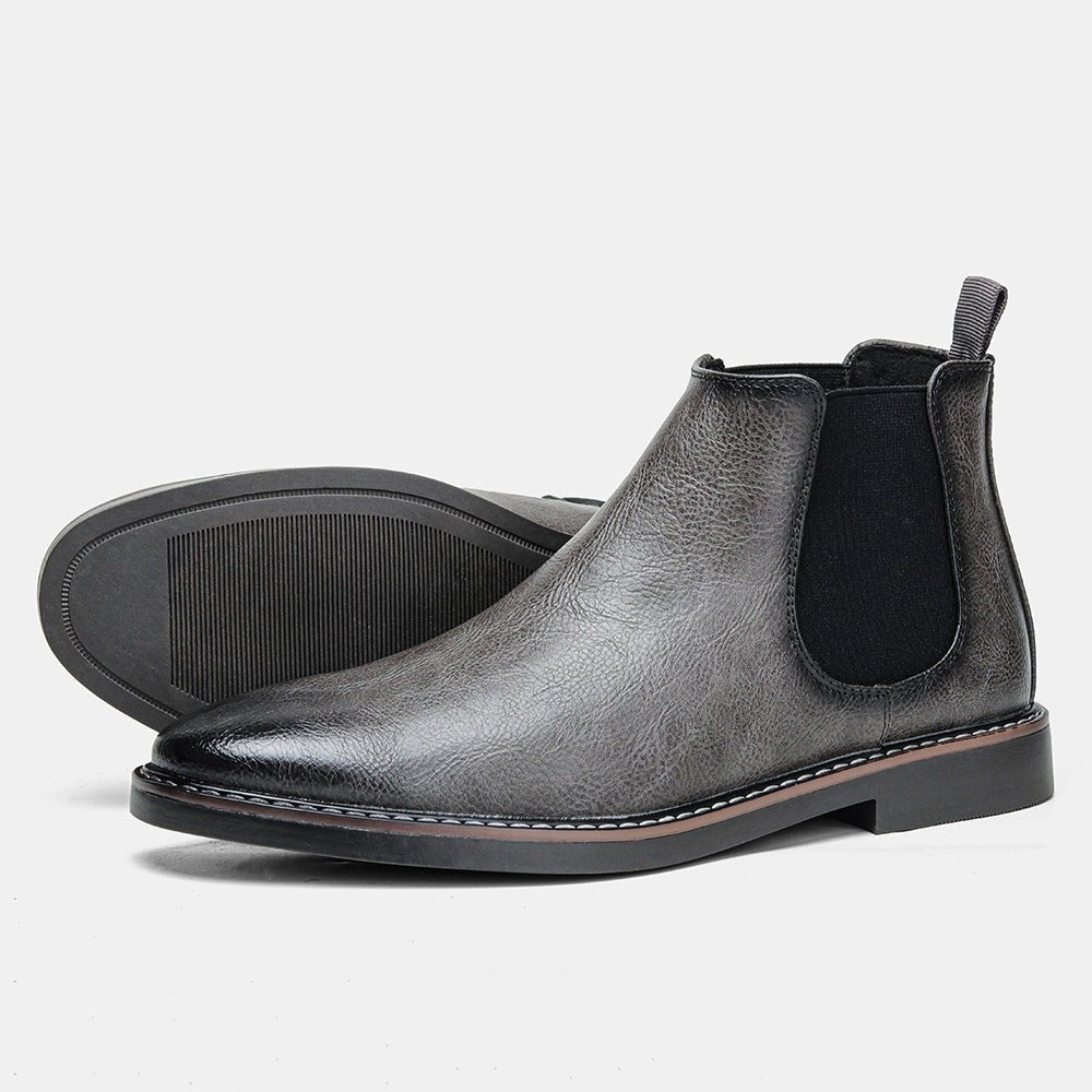 Bottes Retro en Cuir Vachette pour Hommes - Allomarc.com