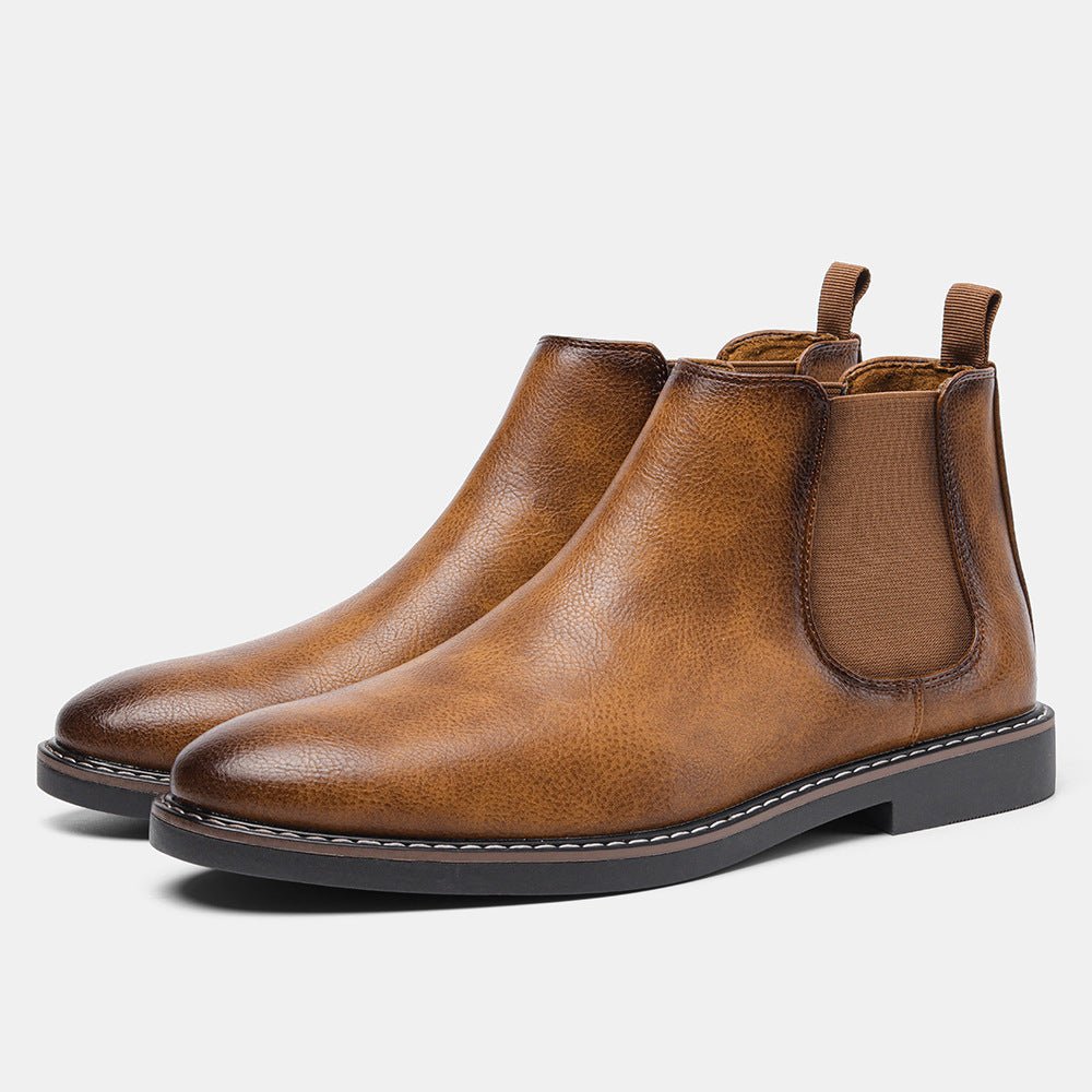 Bottes Retro en Cuir Vachette pour Hommes - Allomarc.com