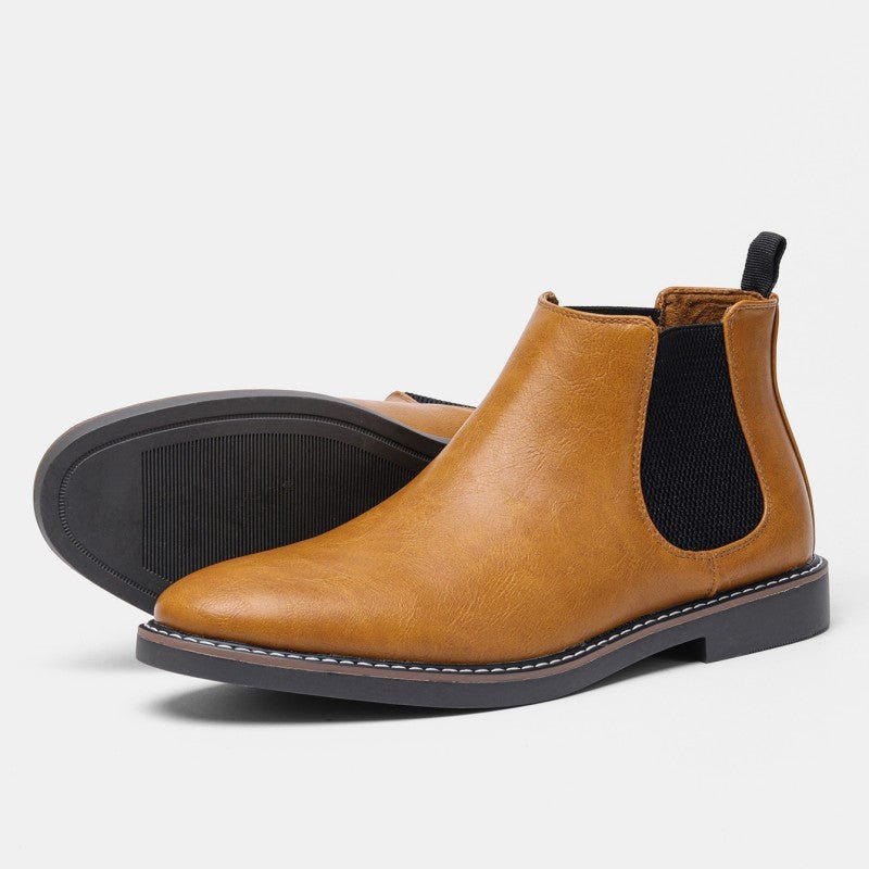 Bottes Retro en Cuir Vachette pour Hommes - Allomarc.com