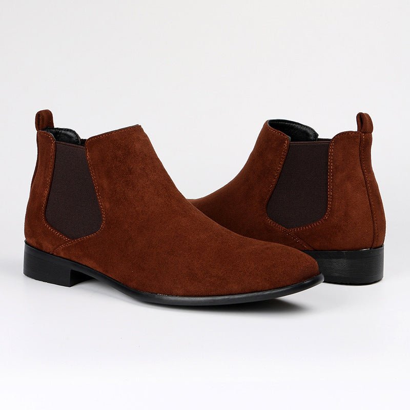 Bottines Chelsea pour hommes à bout carré - Allomarc.com
