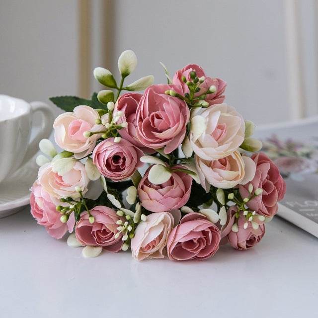 Bouquet de Bourgeons de Thé Nordic Rose Petit - Allomarc.com