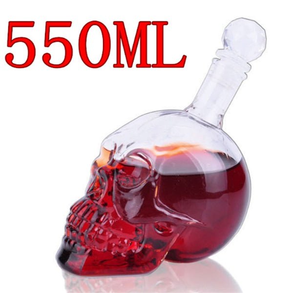 Bouteille de Vin Crâne - Bouteille de Vodka Créative 350ML 550ML 1000ML - Allomarc.com