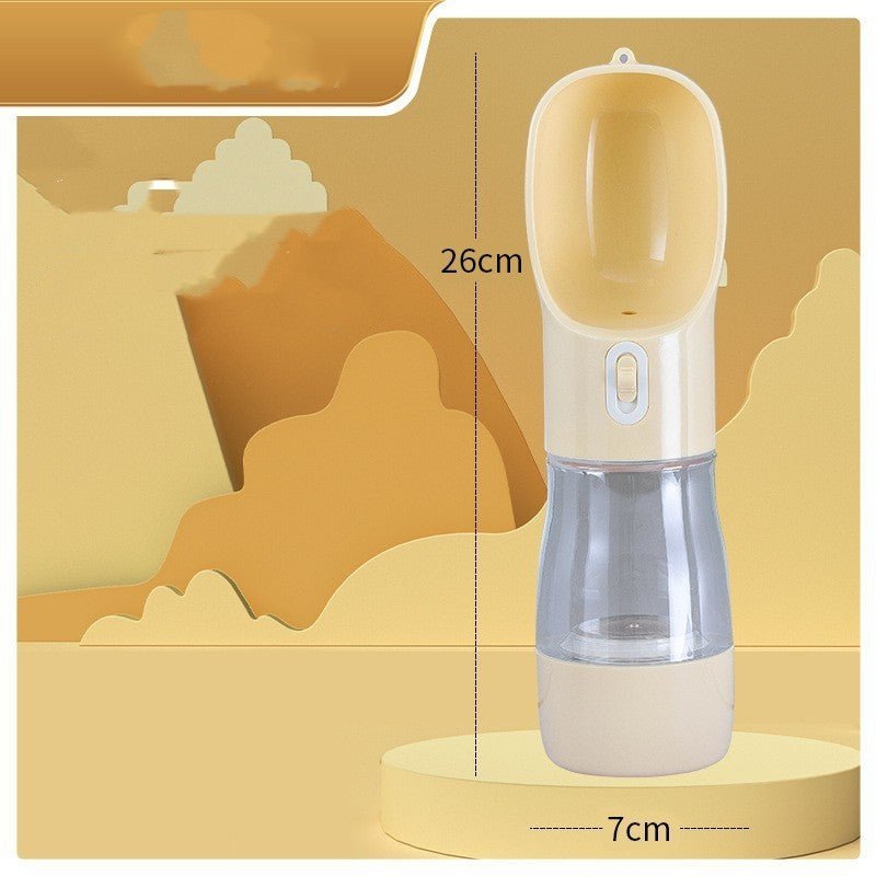 Bouteille d'eau portable pour chien avec bol intégré - Allomarc.com