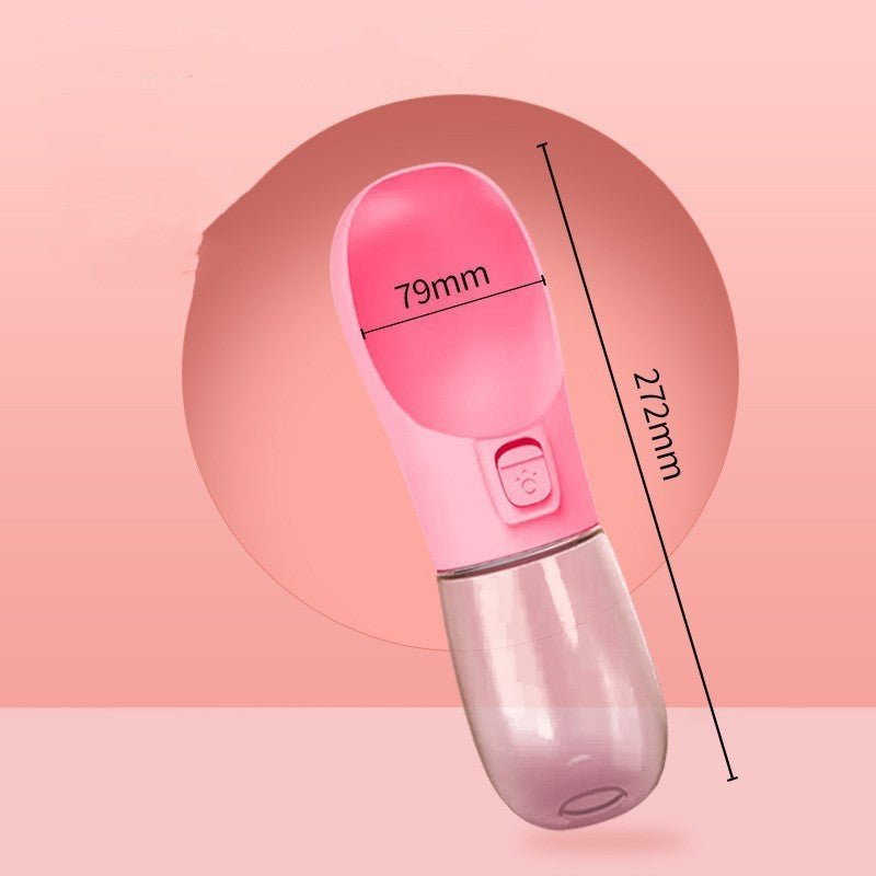 Bouteille d'eau portable pour chien avec bol intégré - Allomarc.com