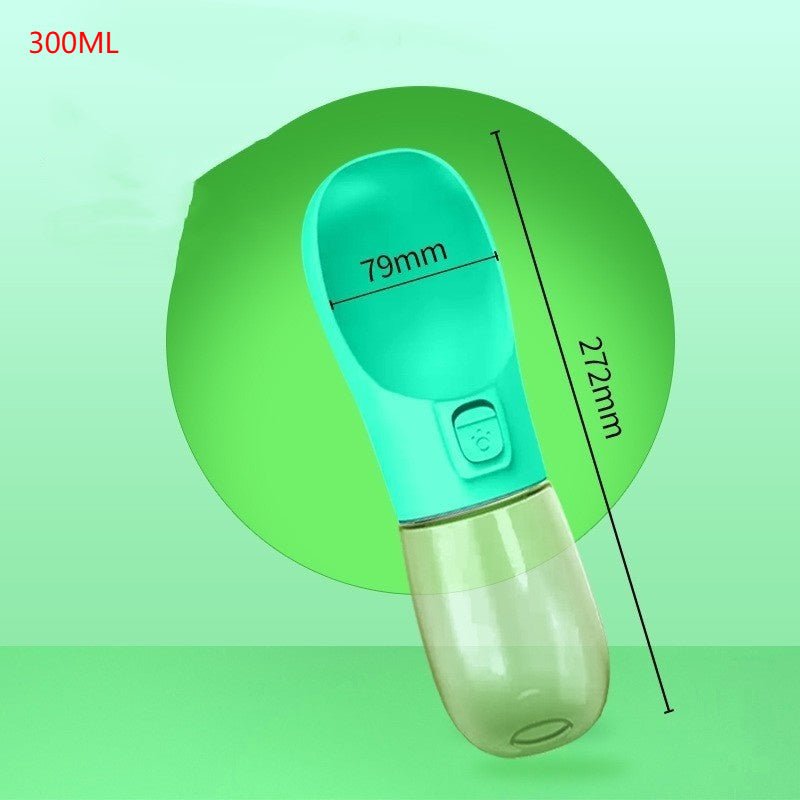 Bouteille d'eau portable pour chien avec bol intégré - Allomarc.com