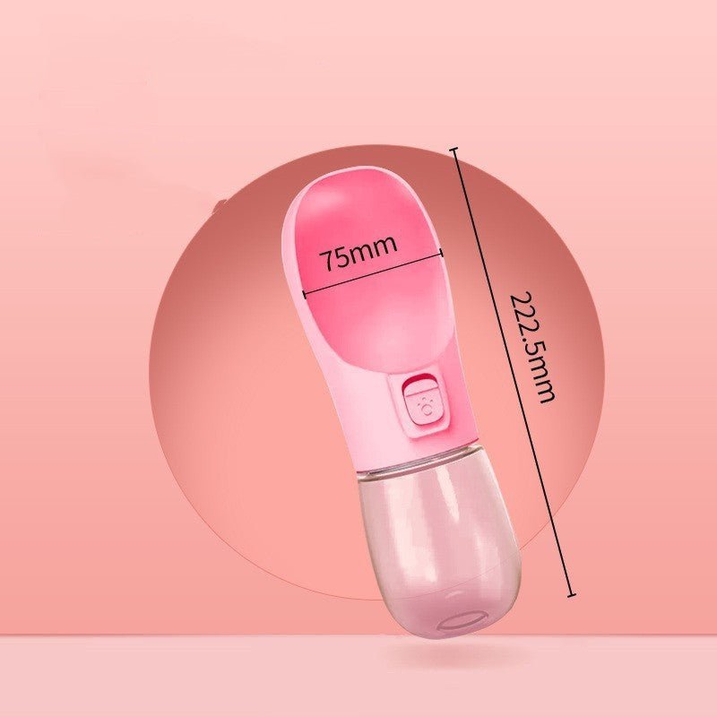 Bouteille d'eau portable pour chien avec bol intégré - Allomarc.com