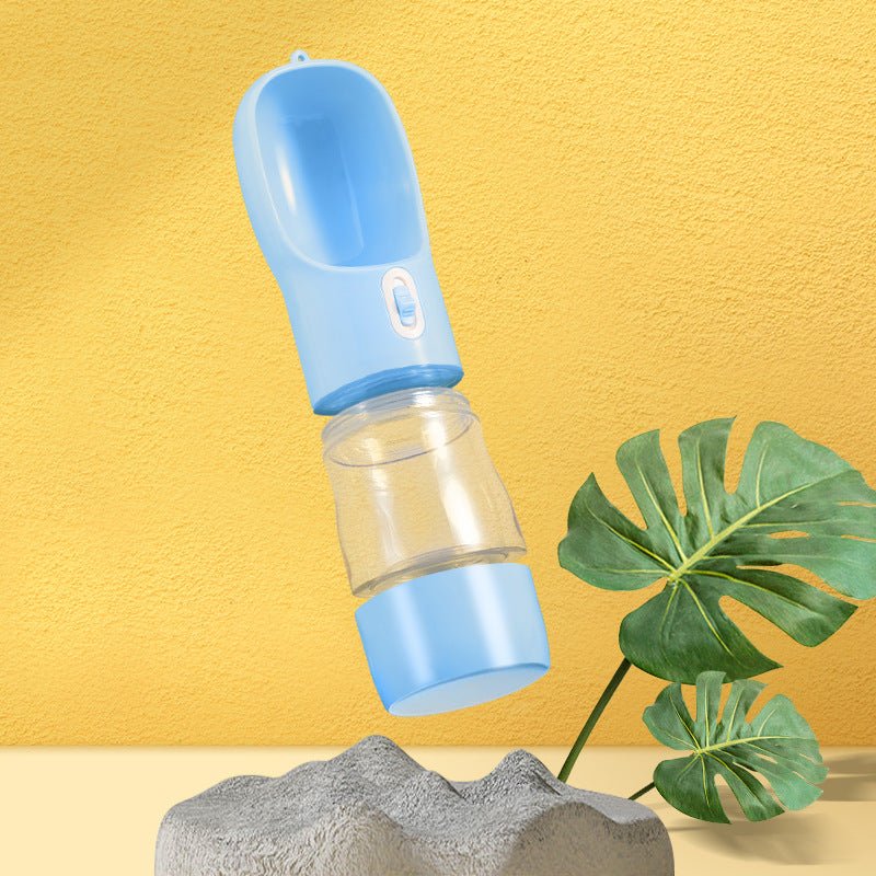 Bouteille d'eau portable pour chien avec bol intégré - Allomarc.com