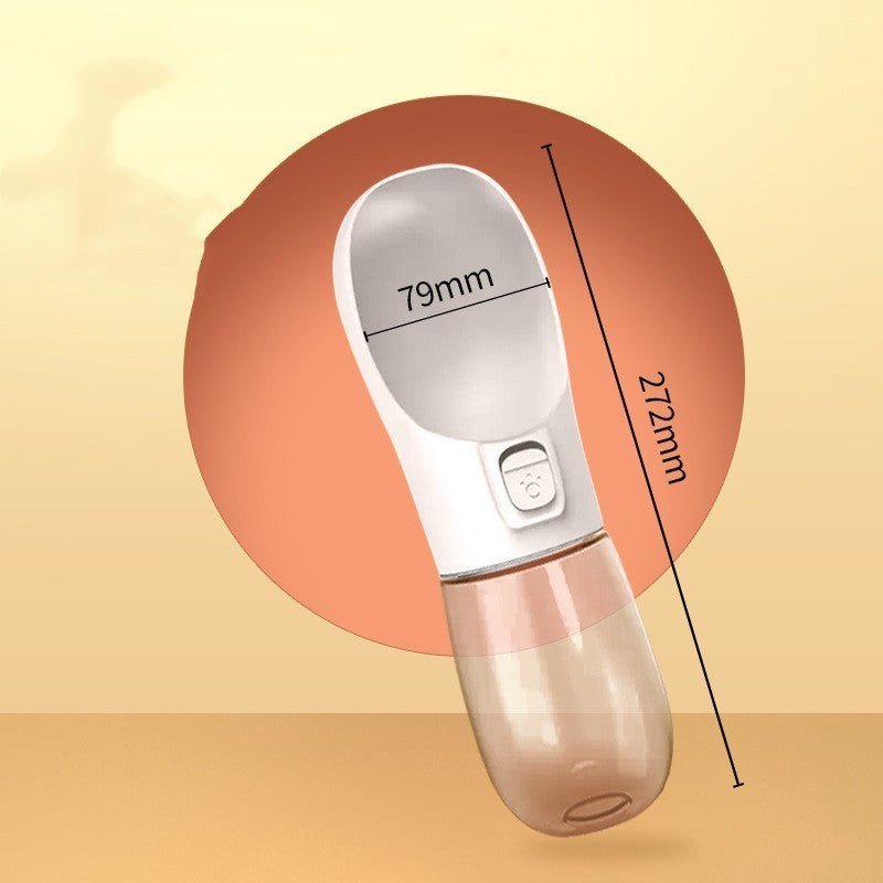 Bouteille d'eau portable pour chien avec bol intégré - Allomarc.com