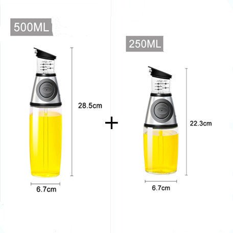 Bouteille en Verre Mesurable de 500ml pour Huile - Ustensiles de Cuisine - Allomarc.com
