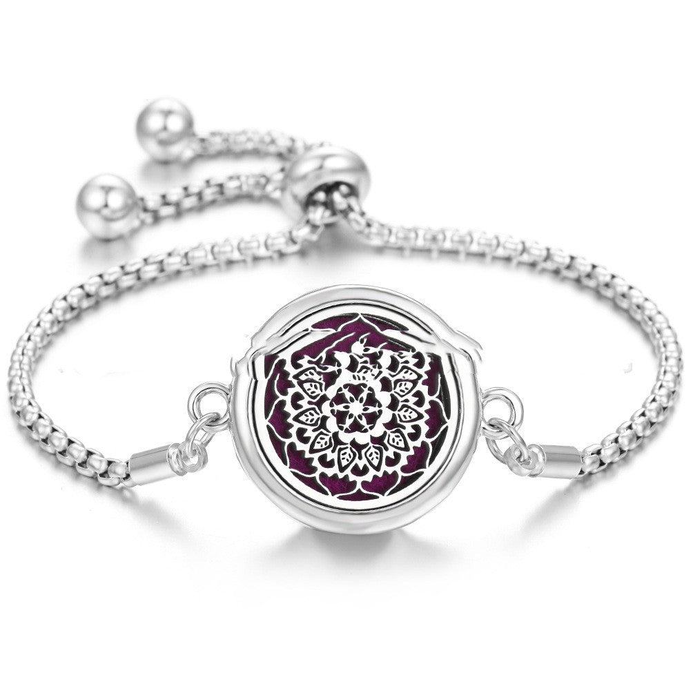 Bracelet Aromathérapie Lucky Tree en Acier Inoxydable - Allomarc.com