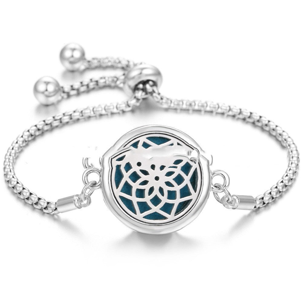 Bracelet Aromathérapie Lucky Tree en Acier Inoxydable - Allomarc.com