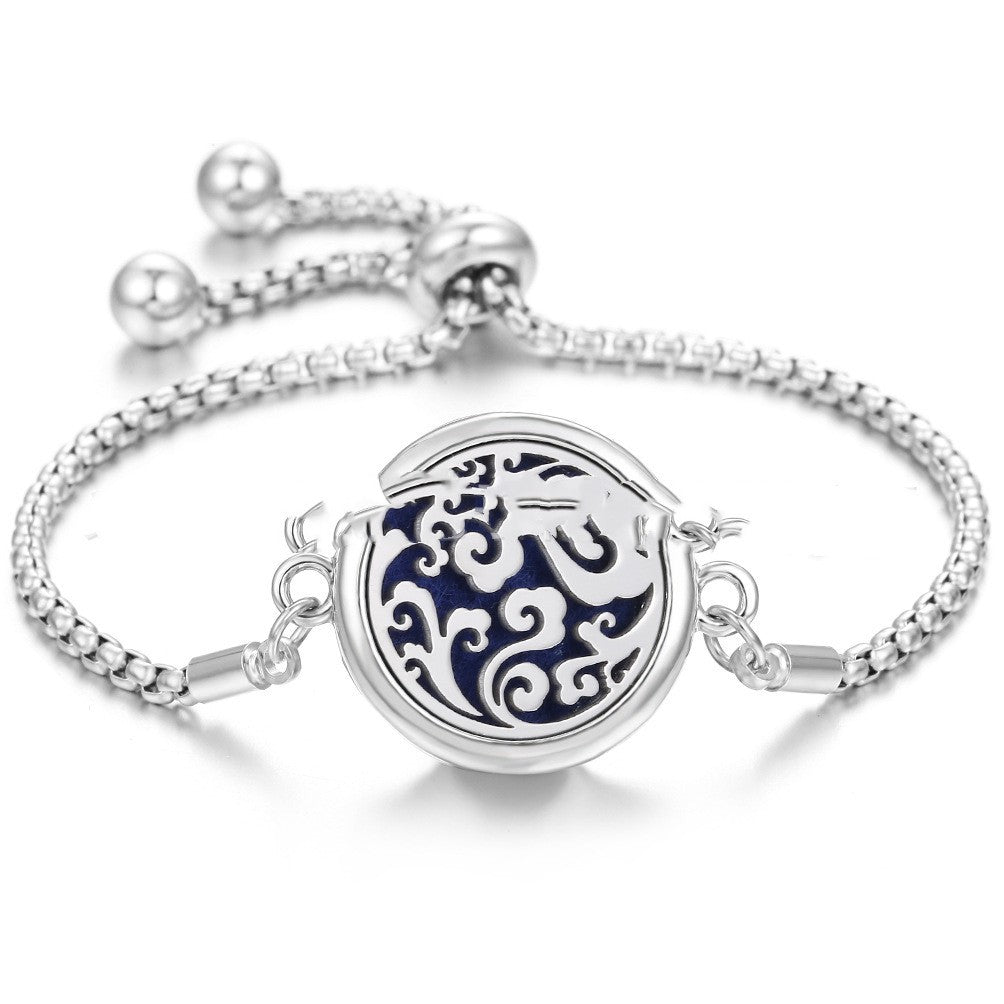 Bracelet Aromathérapie Lucky Tree en Acier Inoxydable - Allomarc.com