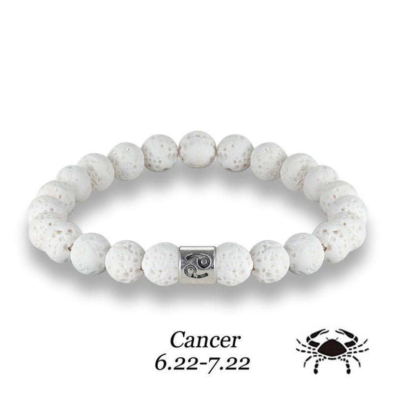 Bracelet Constellation Bleu en Pierre Volcanique - Allomarc.com