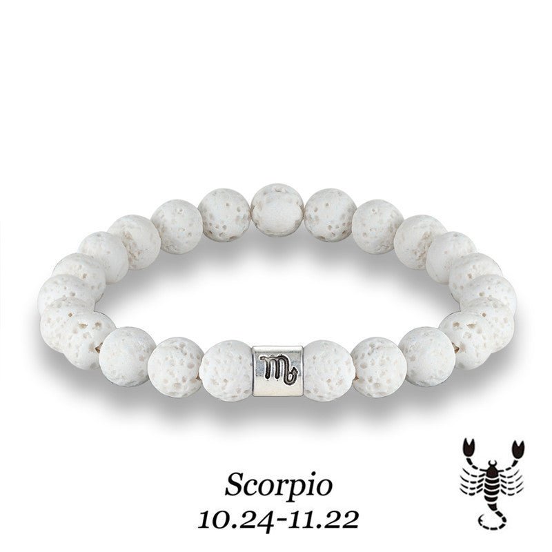 Bracelet Constellation Bleu en Pierre Volcanique - Allomarc.com