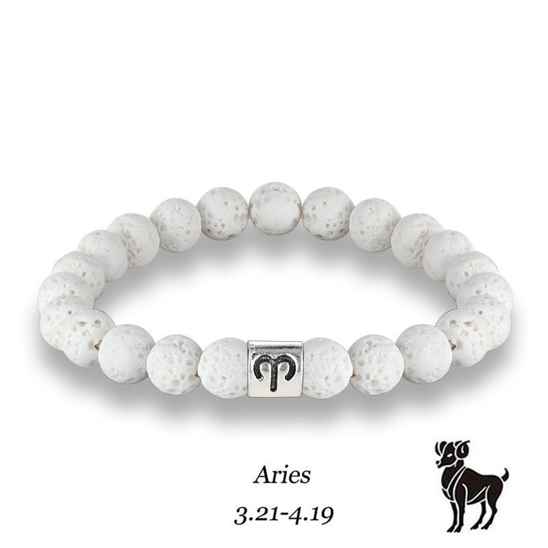 Bracelet Constellation Bleu en Pierre Volcanique - Allomarc.com