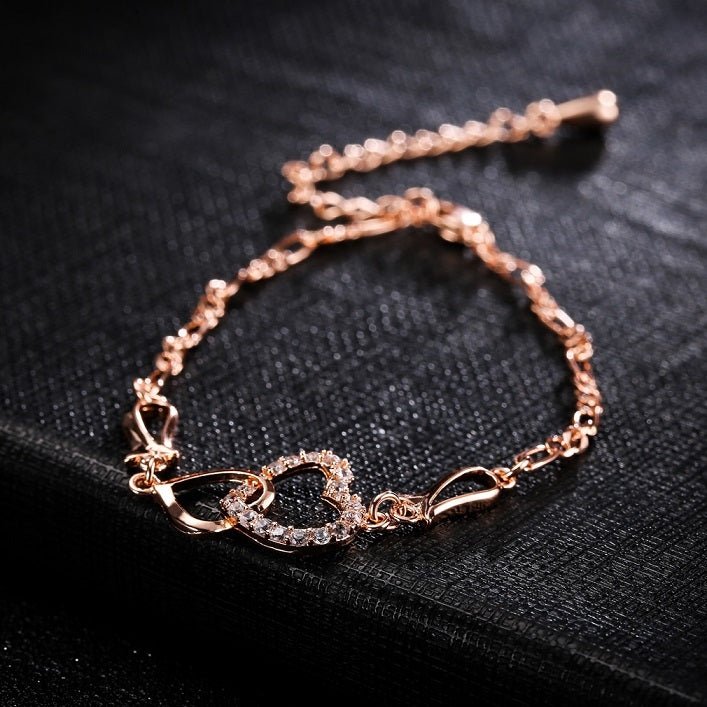 Bracelet de Cheville Boho pour Femmes en Forme de Coeur Creux - Allomarc.com