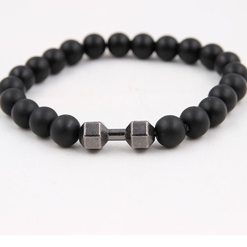 Bracelet Dumbbell en Agate Volcanique Érodée - Allomarc.com