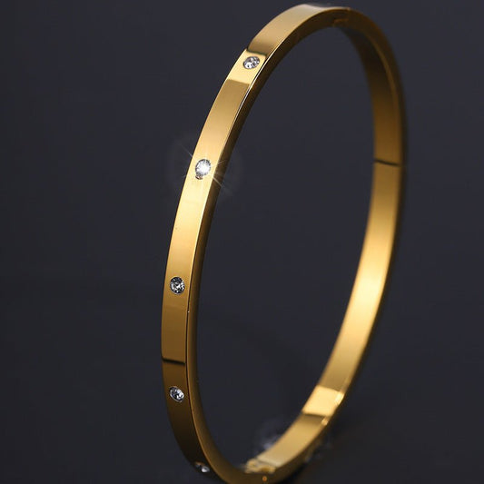 Bracelet Éclatant 18k en Rhinestones Non - Fanés - Allomarc.com