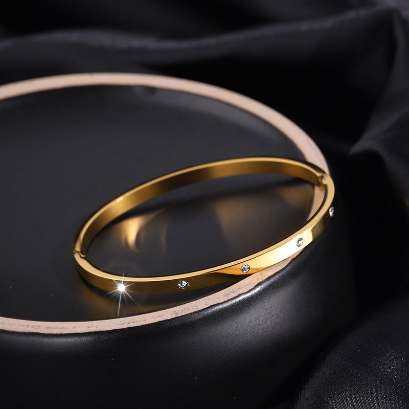 Bracelet Éclatant 18k en Rhinestones Non - Fanés - Allomarc.com