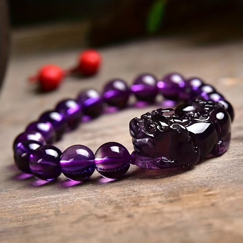 Bracelet Feng Shui Purple Wealth Summons - Attire la Prospérité et Protège la Richesse - Allomarc.com