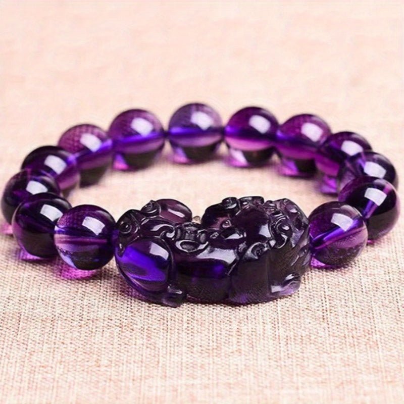 Bracelet Feng Shui Purple Wealth Summons - Attire la Prospérité et Protège la Richesse - Allomarc.com