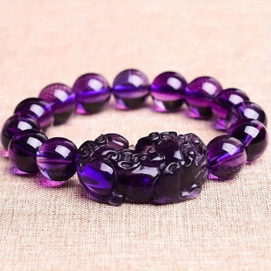 Bracelet Feng Shui Purple Wealth Summons - Attire la Prospérité et Protège la Richesse - Allomarc.com