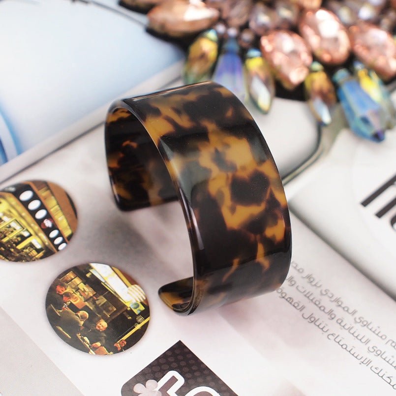 Bracelet Large Bangle en Acétate Peint Acrylique - Allomarc.com