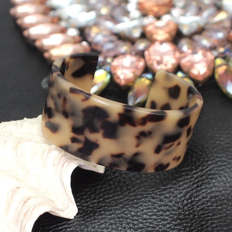 Bracelet Large Bangle en Acétate Peint Acrylique - Allomarc.com