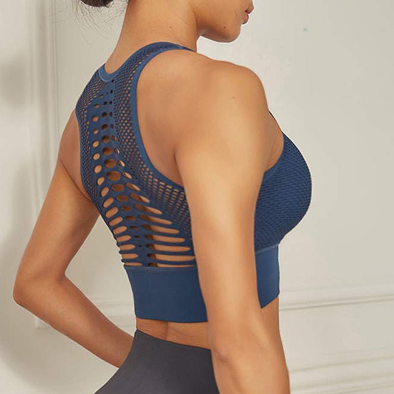 Brassière de Sport Sexy en Maille Respirante pour Femme - Allomarc.com
