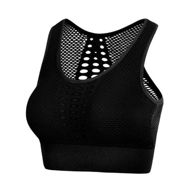 Brassière de Sport Sexy en Maille Respirante pour Femme - Allomarc.com