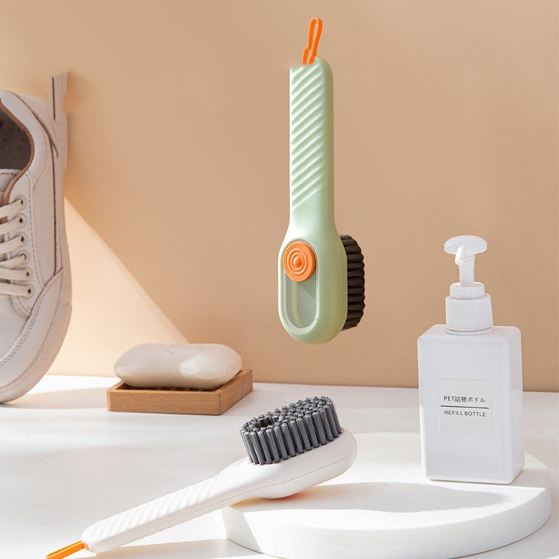Brosse à chaussures multifonctionnelle à poils souples avec long manche - Allomarc.com