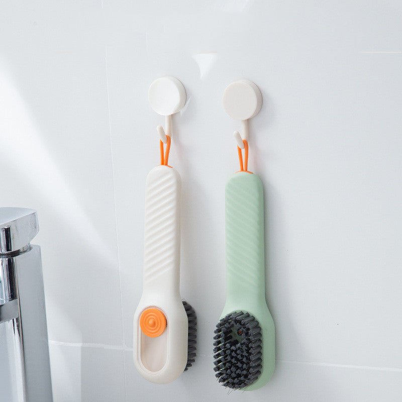 Brosse à chaussures multifonctionnelle à poils souples avec long manche - Allomarc.com