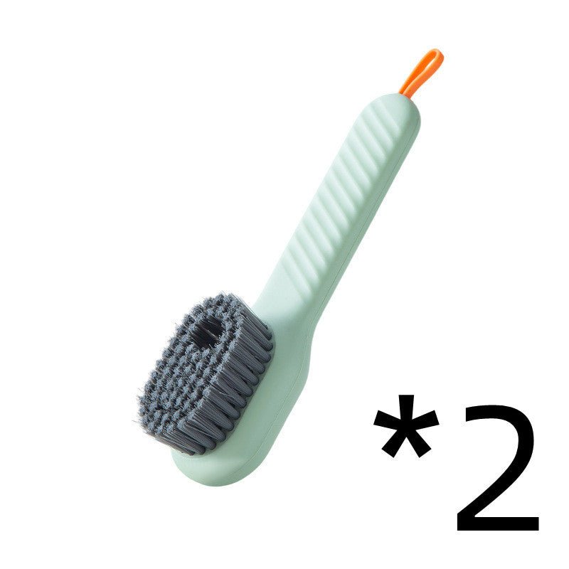 Brosse à chaussures multifonctionnelle à poils souples avec long manche - Allomarc.com