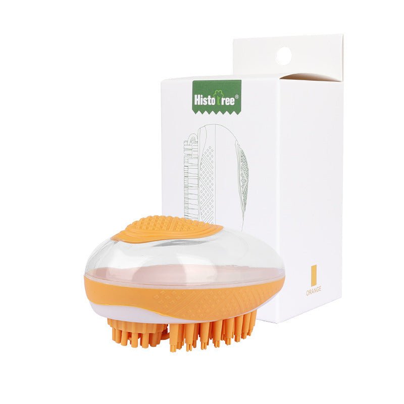 Brosse de Bain 2 - en - 1 pour Chiens et Chats - Outil de Nettoyage en Silicone - Allomarc.com