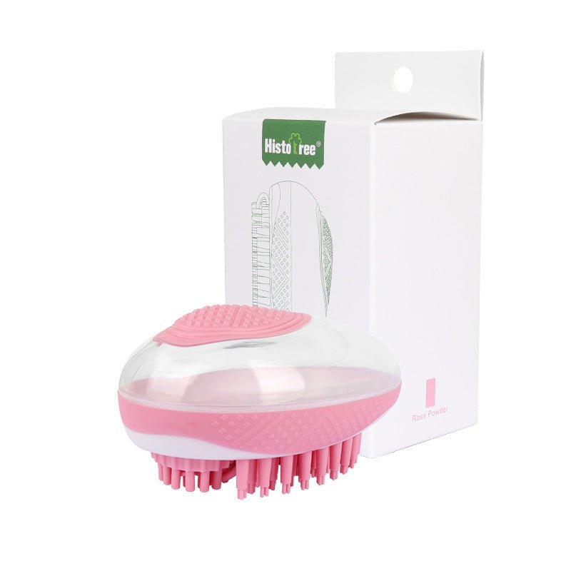Brosse de Bain 2 - en - 1 pour Chiens et Chats - Outil de Nettoyage en Silicone - Allomarc.com