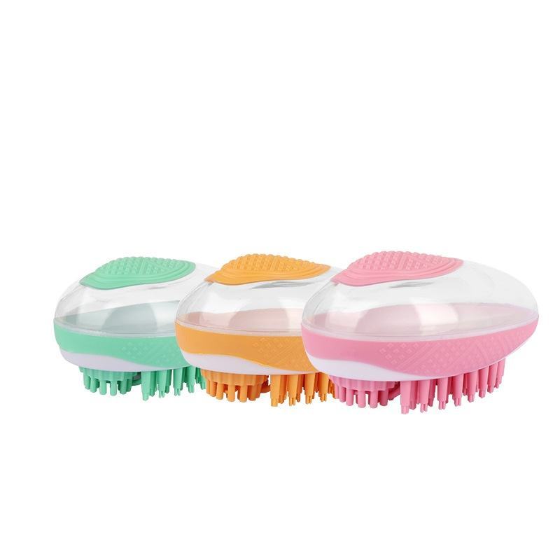 Brosse de Bain 2 - en - 1 pour Chiens et Chats - Outil de Nettoyage en Silicone - Allomarc.com
